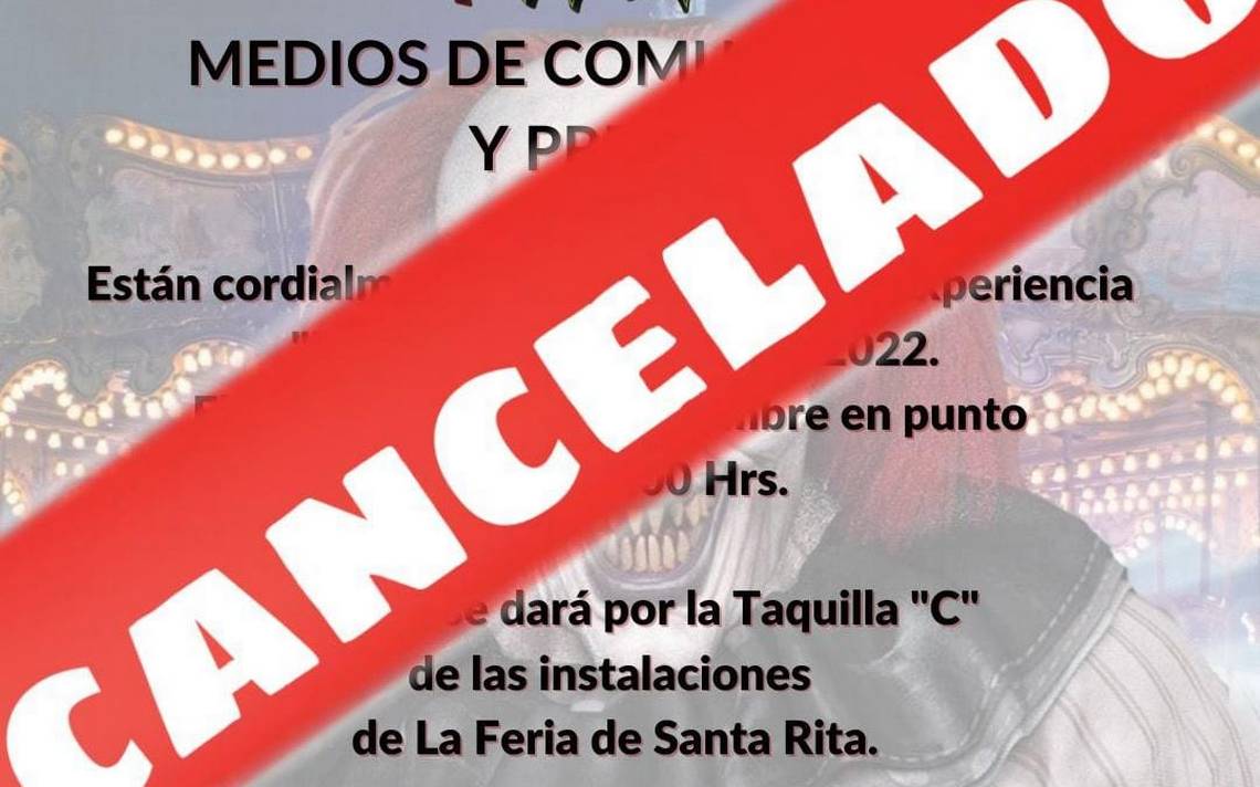 Por segunda ocasión cancelan "Horror Fest" El Heraldo de Chihuahua